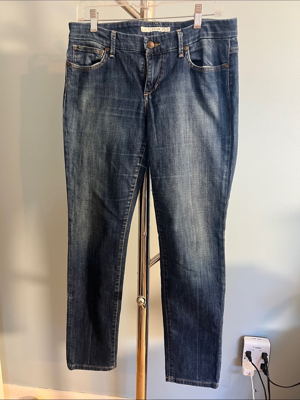 Joe's Jeans Straight Leg Dark Blue Denim
